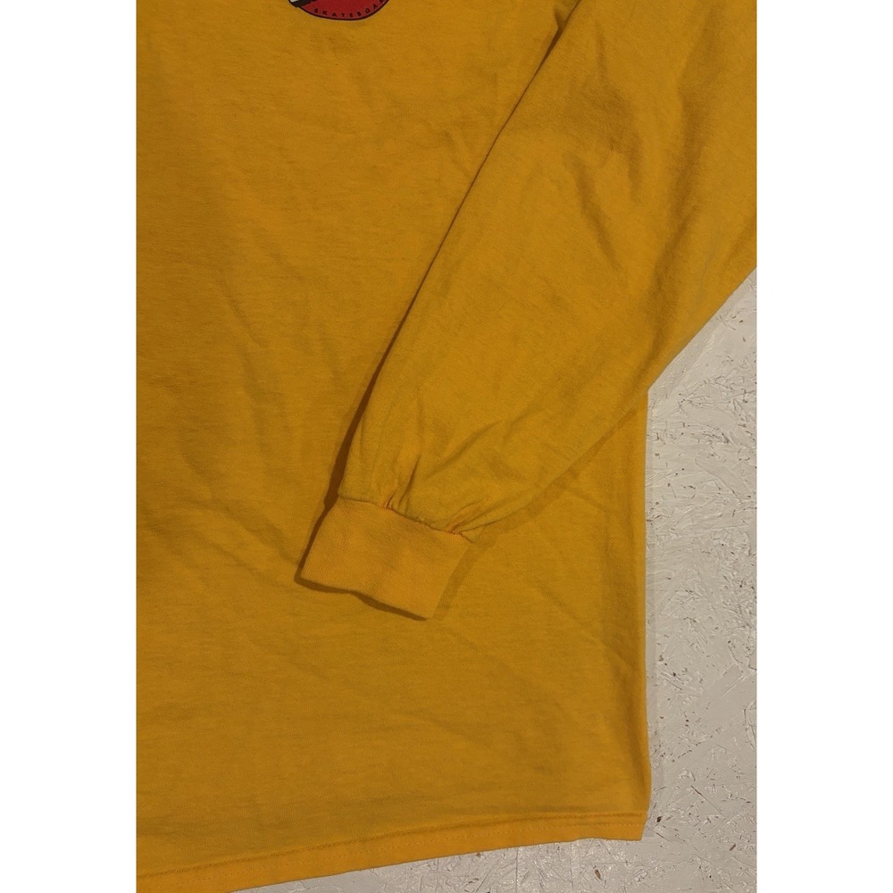 Santa Cruz Skateboards Long Sleeve Shirt Mens Large Yellow Red Skater - Picture 2 of 10